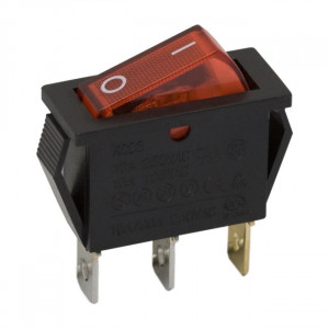 Interupator basculant 1 circuit 10A-250V OFF-ON lumini de rosie - Img 1