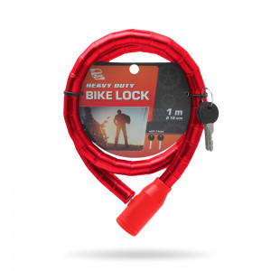 Lacăt pt. bicicletă tip role de oţel Ø18 mm - Img 2