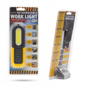 Lampă de lucru COB LED, 2 în 1, cu acumulator PHENOM - Img 9