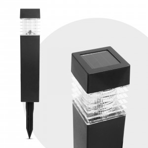 Lampă solară detașabilă - negru, alb cald - 5,7 x 5,7 x 28 (+12) cm - Img 2
