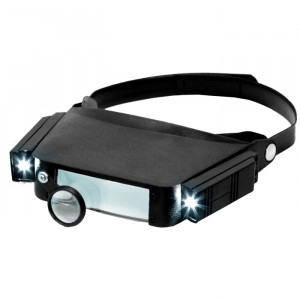 Lupa de lucru cu banderola de cap si iluminare LED - Img 2