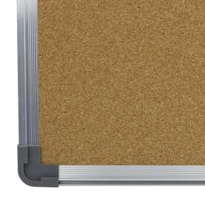 Panou pluta cu rama din aluminiu, 90x120 cm, afisare documente, fixare perete - Img 12