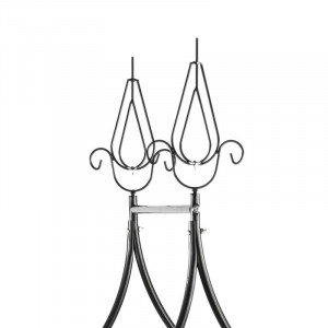 Pergola decorativa de gradina, constructie metalica, stil gothic, 240x150x37 cm - Img 11