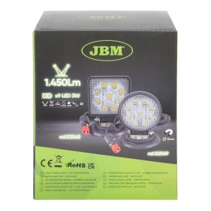 PROIECTOR DE LUCRU CU LED. PATRAT. LUMINA CONCENTRATA. BAZA MAGNETICA - Img 2