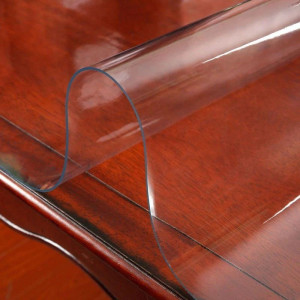 Protectie pvc pentru birou, mobilier, 1.5 mm grosime, 120x90 cm, transparenta - Img 6