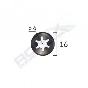 SAIBA FIXARE TAPITERIE UNIVERSAL - NEGRU - 16MM SET 25 BUC - Img 1