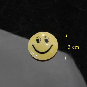Set 12 magneti pentru tabla magnetica, diametru 30mm, galben - Img 2