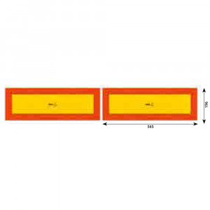 SET 2 AUTOCOLANTE REFLECTORIZANTE 565X132 MM HICO
