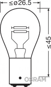 SET 2 BECURI 12V P21/4W ORIGINAL BLISTER OSRAM - Img 3
