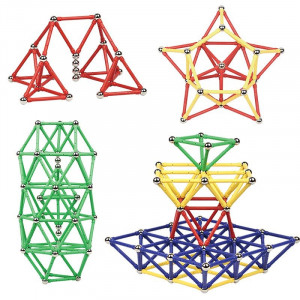 Set constructie magnetic 3d, 230 piese, joc educativ creativ, varsta 6+, procart - Img 8