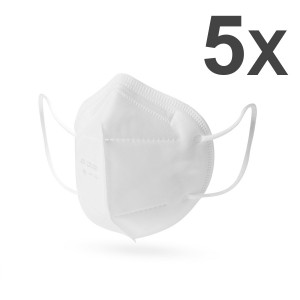 Set de 5 Măști de protectie FFP2 cu 5 straturi - Img 1
