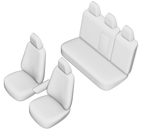 SET HUSE SCAUN TOYOTA COROLLA 2013-2018 (BANCHETA FRACTIONATA) - Img 2