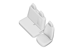 SET HUSE SCAUN VOLKSWAGEN T6 (2+1) TRANSPORTER VAN 2015- - Img 2