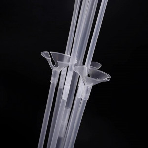 Stand aranjament 7 baloane, inaltime 70 cm, transparent - Img 8
