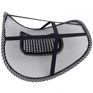 Suport lombar pentru scaun auto si de birou, zona de masaj, 39x39 cm, negru - Img 3