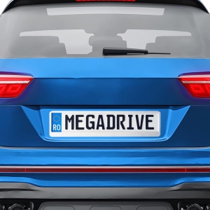 SUPORT NUMAR INMATRICULARE MEGA DRIVE METALIZAT SILVER 1 BUC - Img 11