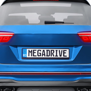SUPORT NUMAR INMATRICULARE MEGA DRIVE NEGRU 1 BUC - Img 1