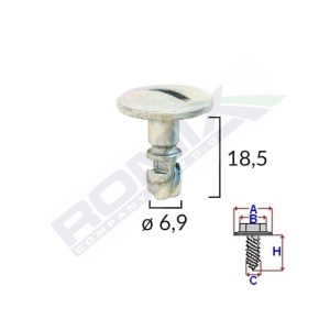 SURUB CAPAC MOTOR PENTRU VW/AUDI/SKODA 6.9X18.5MM - METALIC SET 5 BUC - Img 3