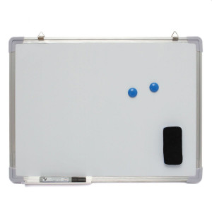 Tabla magnetica whiteboard 90x150 cm, rama aluminiu, tavita markere - Img 9