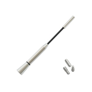 ANTENA AUTO EXTERIOR CROMATA 15.8 CM CU 3 ADAPTOARE (4-5-6MM) - Img 4