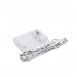 Bandă LED - alb cald - 1 m - cu baterii 3xAA - Img 1