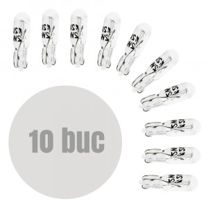 Bec pentru bord T5 12V 2W - set de 10 - CARGUARD - Img 1