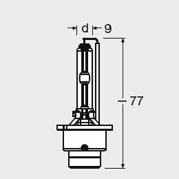 BEC XENON 42V D4S 4150 K XENARC ORIGINAL OSRAM - Img 3