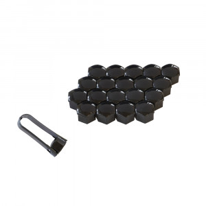 CAPAC PREZOANE 21 MM NEGRU SET 20 BUC+CLESTE - Img 2