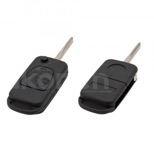 CARCASA CHEIE CONTACT PENTRU MERCEDES-BENZ CLASS C/ S / ML / SL 3 BUTOANE, CU CHEIE - Img 1