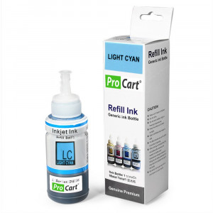 Cerneala refill foto dye light cyan pentru imprimante epson seria l