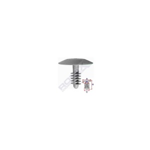 CLIPS TAPITERIE PENTRU UNIVERSAL 10.6X12MM - GRI SET 10 BUC - Img 3
