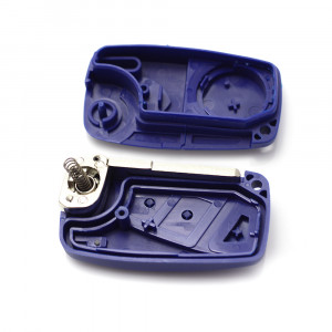 Fiat - Carcasa cheie tip briceag, 3 butoane, albastru - Img 2