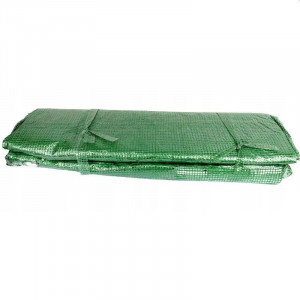 Folie protectie pentru solar 4x2.5x2 m, 8 ferestre cu plase anti-insecte, pe 140g/mp, verde - Img 2