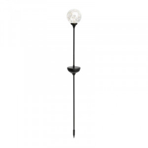 Glob solar 20 microled-uri, 9 cm, suport fix, abajur sticla - Img 4
