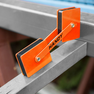 HANDY - Magnet de fixare dublu, articulat, pentru sudură - reglabil 360° - 22 kgf / magnet - Img 2