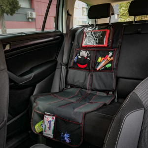 HUSA PROTECTIE PENTRU SCAUN AUTO COPII CU BUZUNAR TABLETA - Img 3