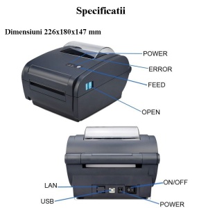 Imprimanta termica portabila awb-uri 110 mm, usb, lan, wifi, windows/android/ios, viteza 160mm/s - Img 19