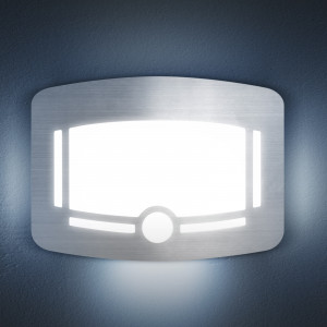 Lumină de direcție - cu senzor de mișcare și senzor de lumină - 4 x AA - argintiu periat - Img 1