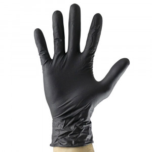 MANUSI NEGRE DE UNICA FOLOSINTA DE NITRIL 5MIL MARIME XL - SET 100BUC JBM - Img 1