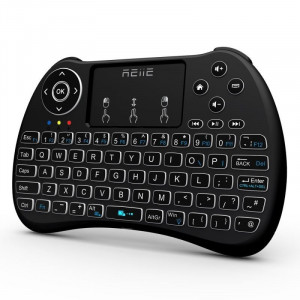 Mini tastatura iluminata, wireless cu touchpad, reiie h9+ - Img 2
