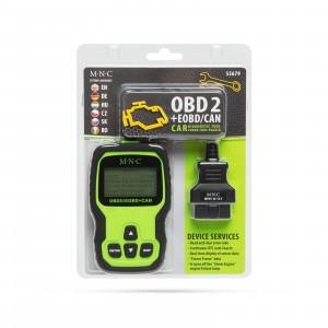 MNC - Aparat de diagnosticare auto - cititor de cod de eroare OBD2 -12V - Img 3