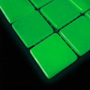 Mozaic fosforescent verde pentru decor glow in the dark, 30x30 cm - Img 5
