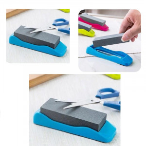 Piatra de ascutit cutitele, suport din plastic, 15 cm, diverse culori - Img 2