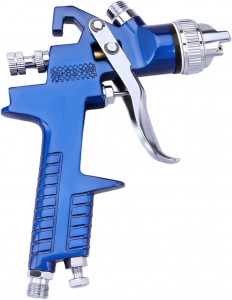 Pistol de vopsit cu aer comprimat, capacitate 600 ml, presiune reglabila, duza 1.4, recipient vopsea 10x15 cm - Img 9