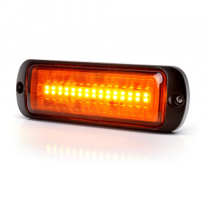 PROIECTOR STROBOSCOPIC LED PORTOCALIU 1469 W218 CU MONTARE IN GRILA, 2 FAZE FLASH, 12V-24V, 21W WAS - Img 2