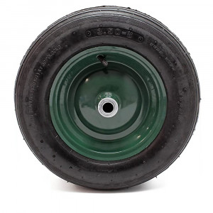 Roata pentru roaba, pneumatica, diametru 40 cm, cauciuc si metal - Img 2