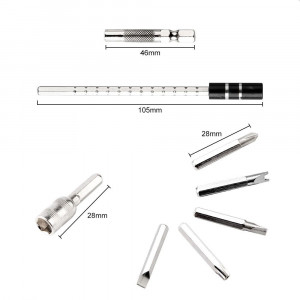 Set 115 scule de precizie, chei torx, capete interschimbabile, cutie stocare - Img 8