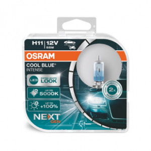 SET 2 BECURI 12V H11 55 W COOL BLUE INTENSE NextGen OSRAM - Img 1