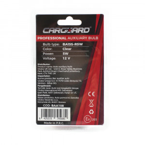 Set 2 becuri R5W - CARGUARD - Img 3