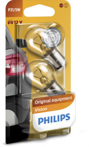 SET 2 BECURI SEMNALIZARE P21/5W 12V (blister) PHILIPS - Img 2